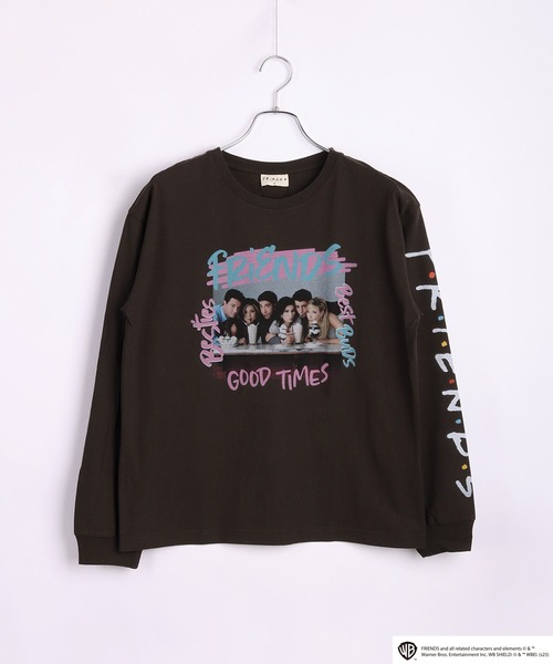 WESTSEA(ウエストシー)の「FRIENDS フォトプリント ロゴ ロンT(Tシャツ/カットソー・メンズ・ホワイト/ブラック・M/L/XL)」の7枚目の写真