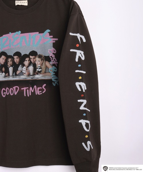 WESTSEA(ウエストシー)の「FRIENDS フォトプリント ロゴ ロンT(Tシャツ/カットソー・メンズ・ホワイト/ブラック・M/L/XL)」の9枚目の写真