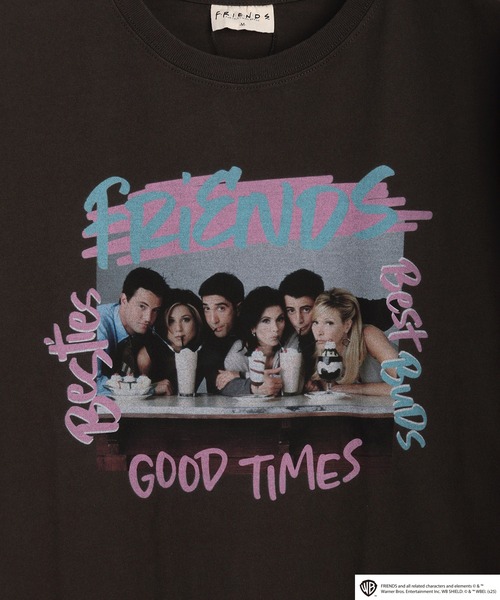 WESTSEA(ウエストシー)の「FRIENDS フォトプリント ロゴ ロンT(Tシャツ/カットソー・メンズ・ホワイト/ブラック・M/L/XL)」の10枚目の写真