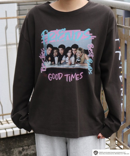 WESTSEA(ウエストシー)の「FRIENDS フォトプリント ロゴ ロンT(Tシャツ/カットソー・メンズ・ホワイト/ブラック・M/L/XL)」の15枚目の写真