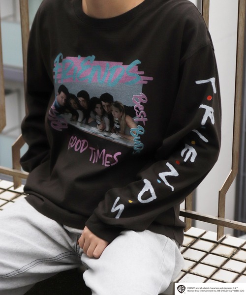 WESTSEA(ウエストシー)の「FRIENDS フォトプリント ロゴ ロンT(Tシャツ/カットソー・メンズ・ホワイト/ブラック・M/L/XL)」の17枚目の写真