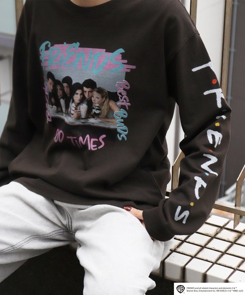 WESTSEA(ウエストシー)の「FRIENDS フォトプリント ロゴ ロンT(Tシャツ/カットソー・メンズ・ホワイト/ブラック・M/L/XL)」の18枚目の写真