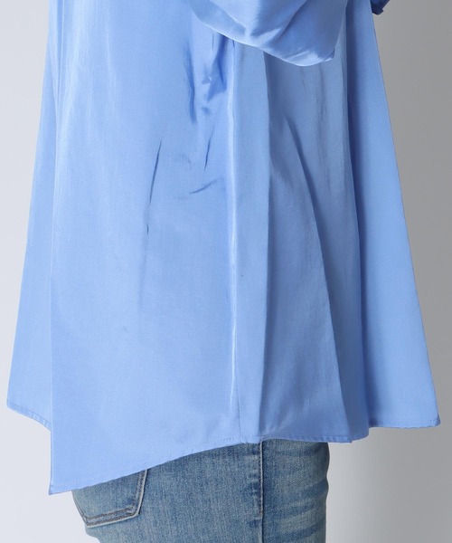 Jines（ジネス）の「フリルカラーグロウブラウス（シャツ/ブラウス・レディース・キャメル/ブルー・38）」の20枚目の写真