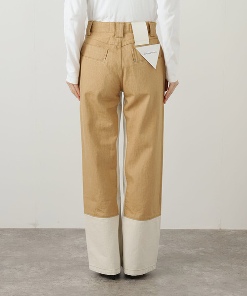 LIVINGTONE(リヴィントーン)の「LIVINGTONE TRULY-BI COLORED LT-TRULY-09:デニムパンツ(デニムパンツ・レディース・ベージュ・SMALL/MEDIUM)」の7枚目の写真