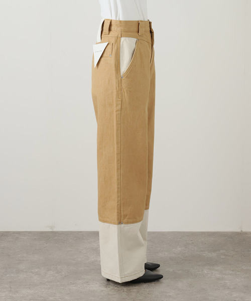 LIVINGTONE(リヴィントーン)の「LIVINGTONE TRULY-BI COLORED LT-TRULY-09:デニムパンツ(デニムパンツ・レディース・ベージュ・SMALL/MEDIUM)」の8枚目の写真