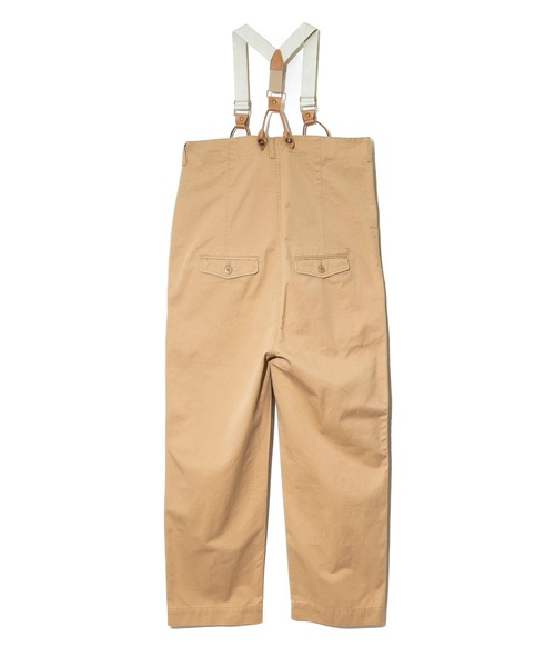 HOUSTON（ヒューストン）の「HOUSTON/ヒューストン　HIGH-WAIST SUSPENDER PANTS（サロペット/オーバーオール・レディース・カーキ/オリーブ/ネイビー・FREE）」の8枚目の写真