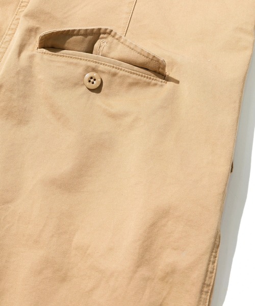 HOUSTON（ヒューストン）の「HOUSTON/ヒューストン　HIGH-WAIST SUSPENDER PANTS（サロペット/オーバーオール・レディース・カーキ/オリーブ/ネイビー・FREE）」の11枚目の写真