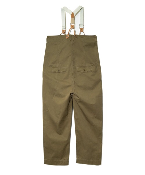 HOUSTON（ヒューストン）の「HOUSTON/ヒューストン　HIGH-WAIST SUSPENDER PANTS（サロペット/オーバーオール・レディース・カーキ/オリーブ/ネイビー・FREE）」の13枚目の写真
