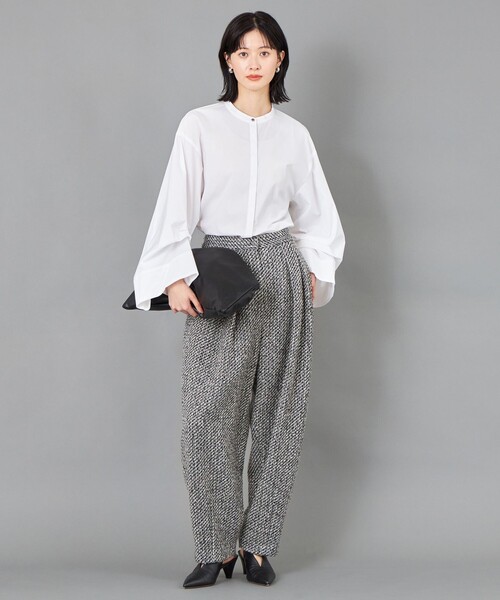 CAST:（キャストコロン）の「【CAST COLON】ツィードタックフォルムパンツ（その他パンツ・レディース・ブラック・S/L/M）」の8枚目の写真