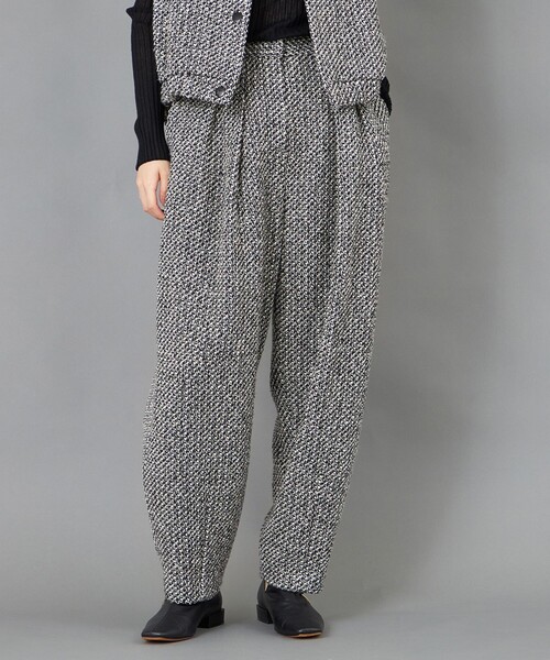 CAST:（キャストコロン）の「【CAST COLON】ツィードタックフォルムパンツ（その他パンツ・レディース・ブラック・S/L/M）」の10枚目の写真