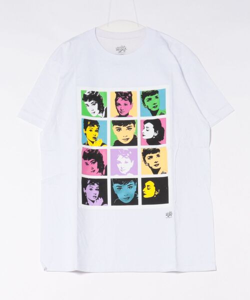 ARCHIVER(アーカイバ)の「【RES】【Radio Days】AUDREY HEPBURN S/S TEE オードリーヘップバーン プリントTシャツ(Tシャツ/カットソー・メンズ・ブラック/ホワイト・LARGE)」の2枚目の写真