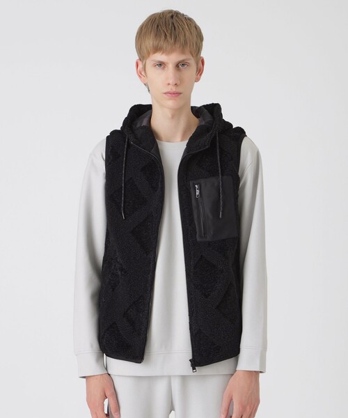 ENFOLD ボアベスト　38 ブラック ENFOLD ボアベスト 38 ブラック PIPING VEST｜38｜YEL｜JACKET