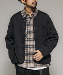 リラックスフィット ニットフリース カーディガン /KNIT FLEECE CARDIGAN