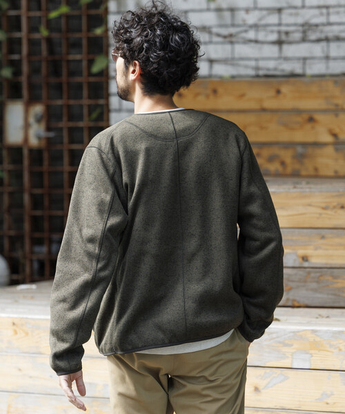 セール】リラックスフィット ニットフリース カーディガン /KNIT