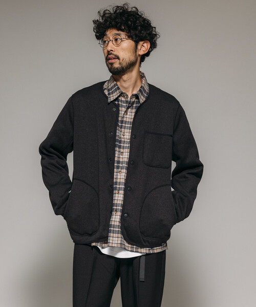 セール】リラックスフィット ニットフリース カーディガン /KNIT