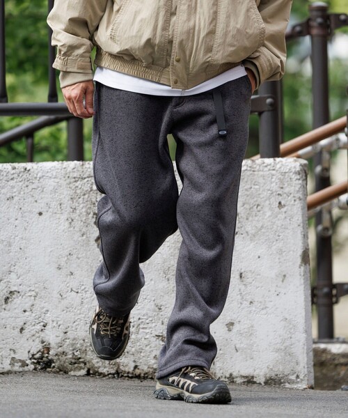 リラックスフィット ニットフリース クライミング パンツ / KNIT