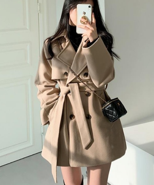 oheshio アウター ウールコート 韓国 韓国 OHESHIO(オヘシオ) コート(レディース) - 海外通販のBUYMA