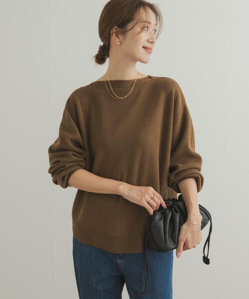 セール】コットンウールボートネックニット（ニット/セーター）｜URBAN