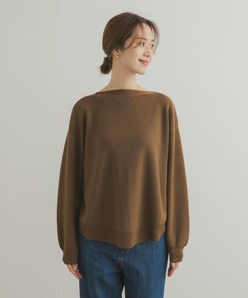 セール】コットンウールボートネックニット（ニット/セーター）｜URBAN