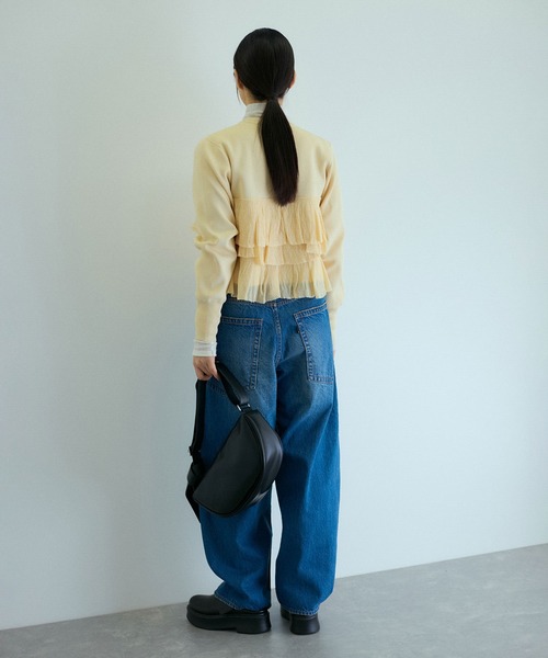 サステナブル】フリルカーディガン（カーディガン/ボレロ）｜ADAM ET