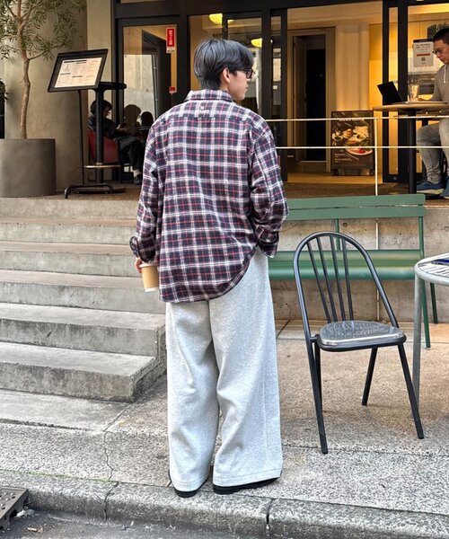 CIAOPANIC TYPY(チャオパニックティピー)の「【PATTIPATTI】ビックシルエットブランケットネルチェックシャツ(シャツ/ブラウス・メンズ・グリーン/レッド/ネイビー・MEDIUM/LARGE)」の19枚目の写真