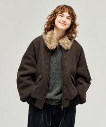 WETTEMPT | FUR-COLLARED MELTON FLIGHT JACKET / ファーメルトンフライトジャケット(ブルゾン)