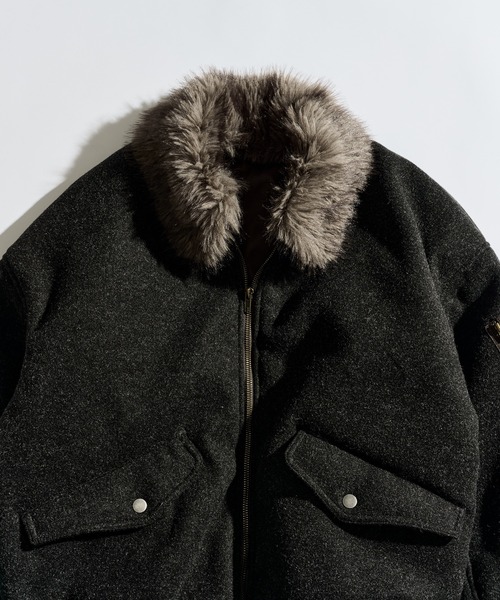 WETTEMPT（ウィテンプト）の「FUR-COLLARED MELTON FLIGHT JACKET