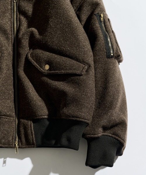 WETTEMPT（ウィテンプト）の「FUR-COLLARED MELTON FLIGHT JACKET