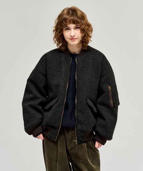 WETTEMPT（ウィテンプト）の「FUR-COLLARED MELTON FLIGHT JACKET