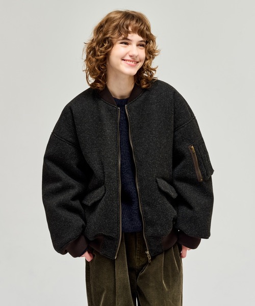 WETTEMPT（ウィテンプト）の「FUR-COLLARED MELTON FLIGHT JACKET