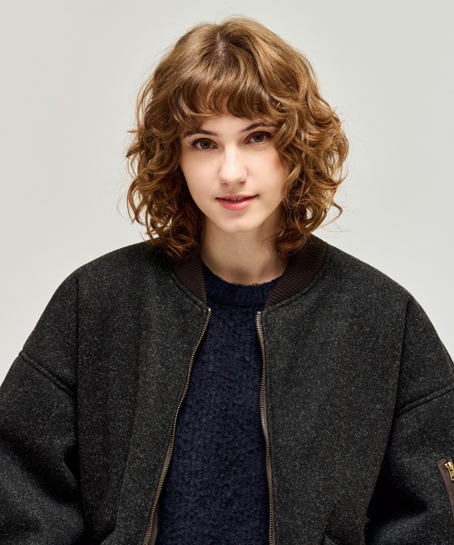 FUR-COLLARED MELTON FLIGHT JACKET / ファーメルトンフライト