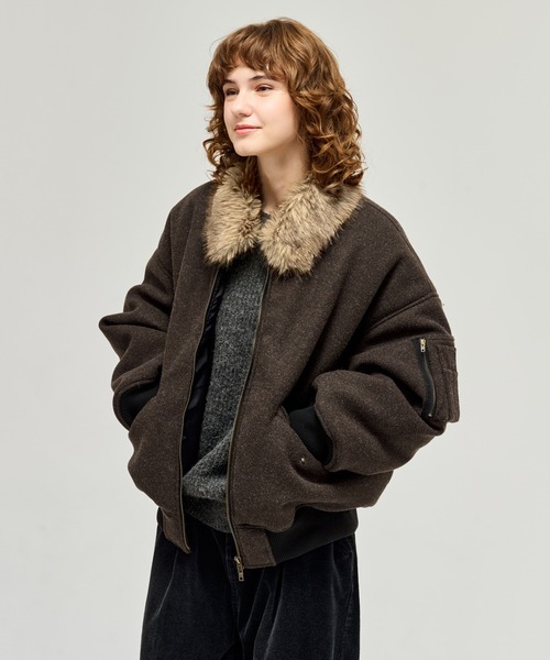 交渉OK！さま専用送料込みジュンヤファージャケット 交渉OK！さま専用送料込みジュンヤファージャケット ファー切り替えMA