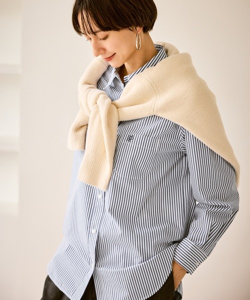 ROPE' PICNIC(ロペピクニック)の「オーセンティックシャツ(シャツ/ブラウス・レディース・オフホワイト/ブルー/ベージュ/ネイビー・FREE)」の3枚目の写真