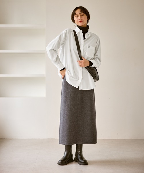 ROPE' PICNIC(ロペピクニック)の「オーセンティックシャツ(シャツ/ブラウス・レディース・オフホワイト/ブルー/ベージュ/ネイビー・FREE)」の5枚目の写真