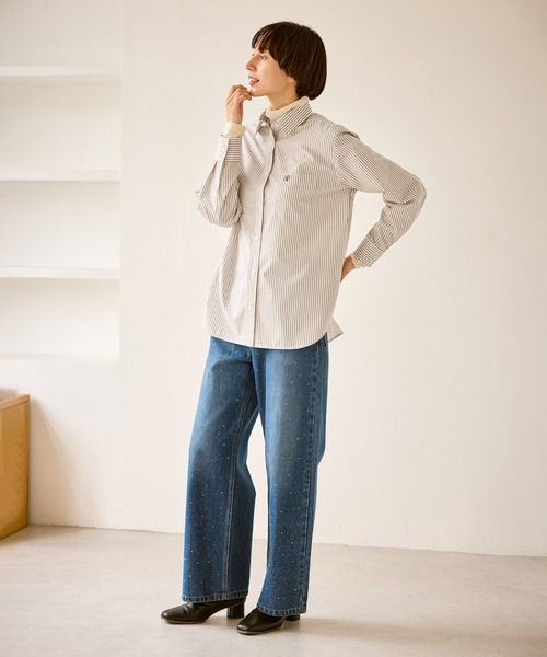 ROPE' PICNIC(ロペピクニック)の「オーセンティックシャツ(シャツ/ブラウス・レディース・オフホワイト/ブルー/ベージュ/ネイビー・FREE)」の11枚目の写真