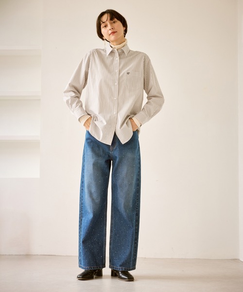 ROPE' PICNIC(ロペピクニック)の「オーセンティックシャツ(シャツ/ブラウス・レディース・オフホワイト/ブルー/ベージュ/ネイビー・FREE)」の12枚目の写真