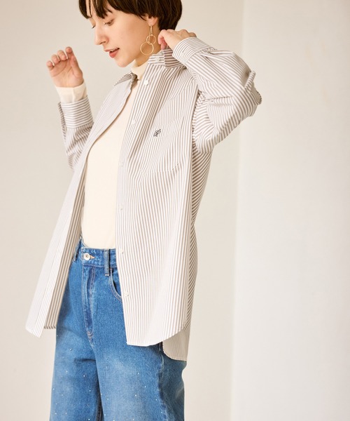 ROPE' PICNIC(ロペピクニック)の「オーセンティックシャツ(シャツ/ブラウス・レディース・オフホワイト/ブルー/ベージュ/ネイビー・FREE)」の17枚目の写真