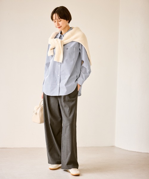 ROPE' PICNIC(ロペピクニック)の「オーセンティックシャツ(シャツ/ブラウス・レディース・オフホワイト/ブルー/ベージュ/ネイビー・FREE)」の19枚目の写真