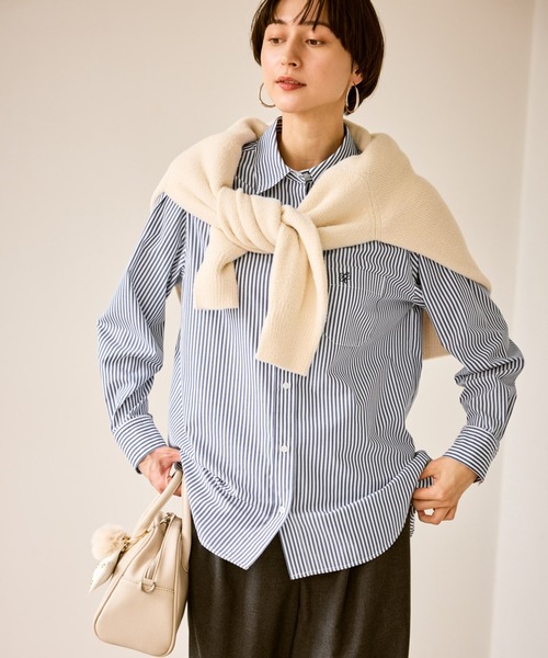 ROPE' PICNIC(ロペピクニック)の「オーセンティックシャツ(シャツ/ブラウス・レディース・オフホワイト/ブルー/ベージュ/ネイビー・FREE)」の20枚目の写真