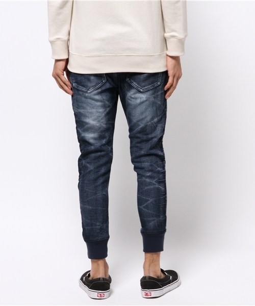 VENCEEXCHANGE（ヴァンスエクスチェンジ）の「裾リブバイカードビーデニム          （デニムパンツ・メンズ・ブラック/ネイビー・MEDIUM/SMALL/LARGE）」の10枚目の写真