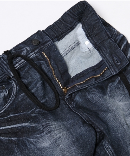 VENCEEXCHANGE（ヴァンスエクスチェンジ）の「裾リブバイカードビーデニム          （デニムパンツ・メンズ・ブラック/ネイビー・MEDIUM/SMALL/LARGE）」の5枚目の写真
