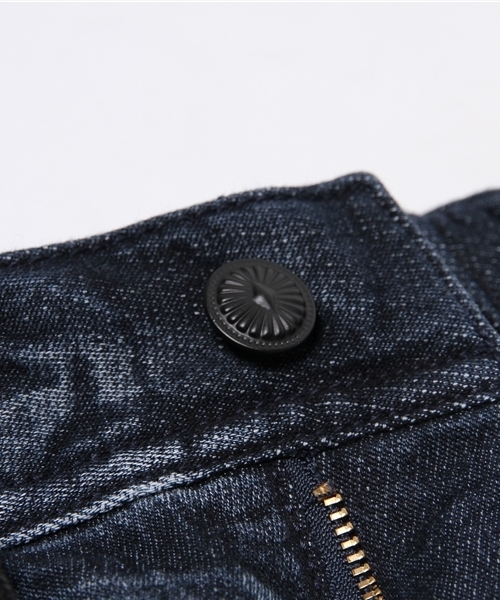 VENCEEXCHANGE（ヴァンスエクスチェンジ）の「裾リブバイカードビーデニム          （デニムパンツ・メンズ・ブラック/ネイビー・MEDIUM/SMALL/LARGE）」の6枚目の写真
