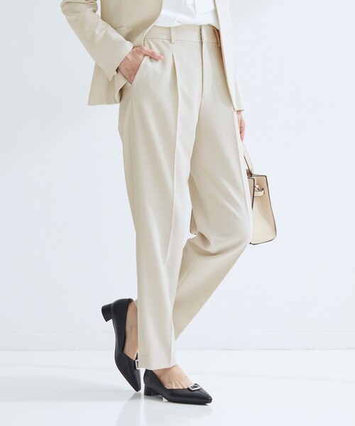 size SHORT/TALLあり］パウドレ テーパード パンツ ナチュラル