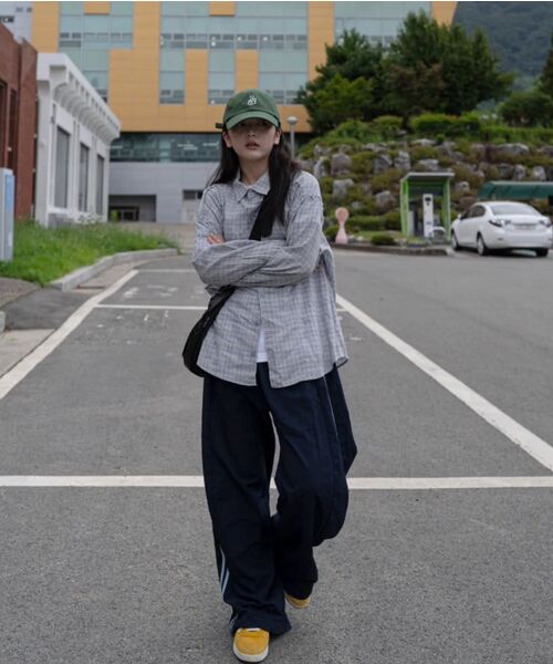 SUPERSUB(スーパーサブ)の「カットオフグランジチェックシャツ - スカイブルー(シャツ/ブラウス・レディース・その他・LARGE/SMALL/MEDIUM)」の8枚目の写真