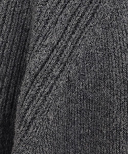 CLANE(クラネ)の「【CLANE/クラネ】POCKET ZIP KNIT TOPS/ポケットジップニットトップス(カーディガン/ボレロ・レディース・グレー/ベージュ・1)」の8枚目の写真