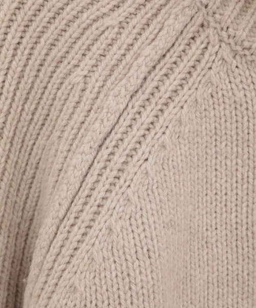 CLANE(クラネ)の「【CLANE/クラネ】POCKET ZIP KNIT TOPS/ポケットジップニットトップス(カーディガン/ボレロ・レディース・グレー/ベージュ・1)」の13枚目の写真