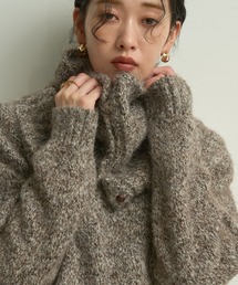 Frosty melange knit pullover /フロスティメランジニットプルオーバー