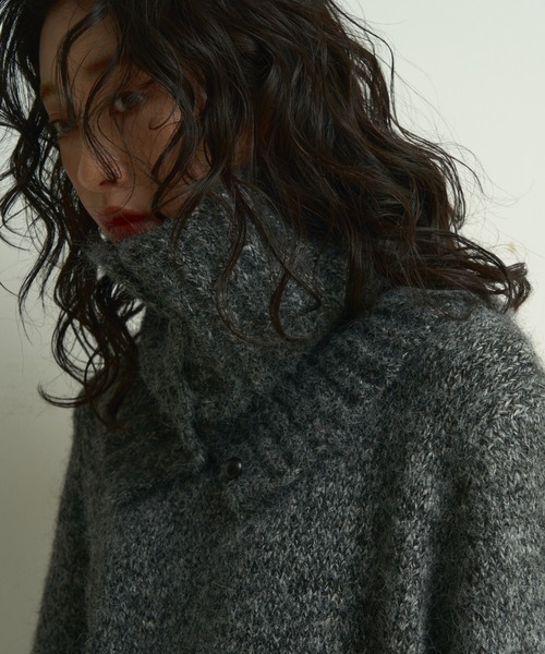 Lutim by u（ルチバイユー）の「Frosty melange knit pullover /フロスティメランジニットプルオーバー（ニット/セーター・レディース・アイボリー/ブラック/ブラウン・FREE）」の2枚目の写真