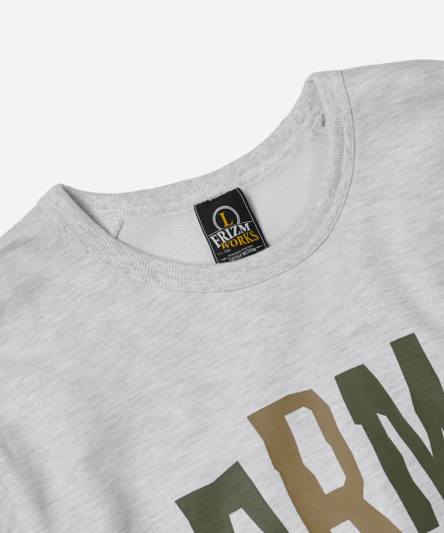 FRIZMWORKS(フリズムワークス)の「ARMY HELMET SWEATSHIRT _ WHITE MELANGE(スウェット・メンズ・その他・SMALL/MEDIUM/LARGE/X-LARGE)」の4枚目の写真