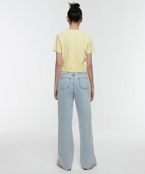 MUSINSA STANDARD WOMAN(ムシンサスタンダードウーマン)の「ウーマンズワイドデニムパンツ【フェイルブルー】(デニムパンツ・レディース・その他・23/25/26/32/30/24/27/28/29)」の9枚目の写真